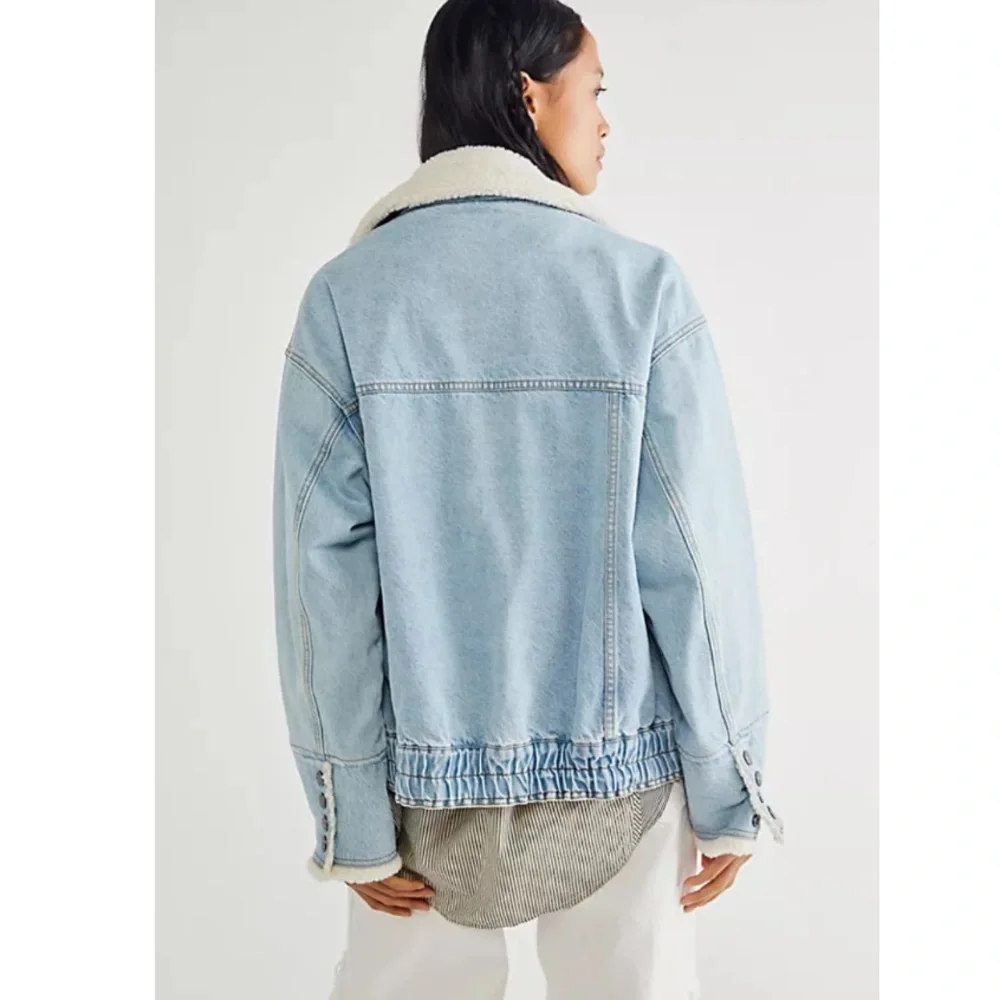 Free People Denim Jacket, New - Picture 6 of 16